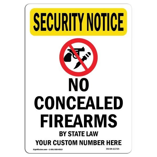 OSHA Security Sign, 10